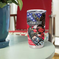 Pearl Harbor Remembrance Day Personalized Tumbler Cup Lest We Forget - The Bald Eagle Remembers - Polynesian Pride