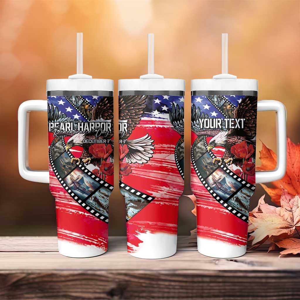 Pearl Harbor Remembrance Day Personalized Tumbler With Handle Lest We Forget - The Bald Eagle Remembers LT03 - Polynesian Pride