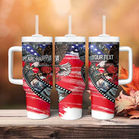 Pearl Harbor Remembrance Day Personalized Tumbler With Handle Lest We Forget - The Bald Eagle Remembers LT03 - Polynesian Pride