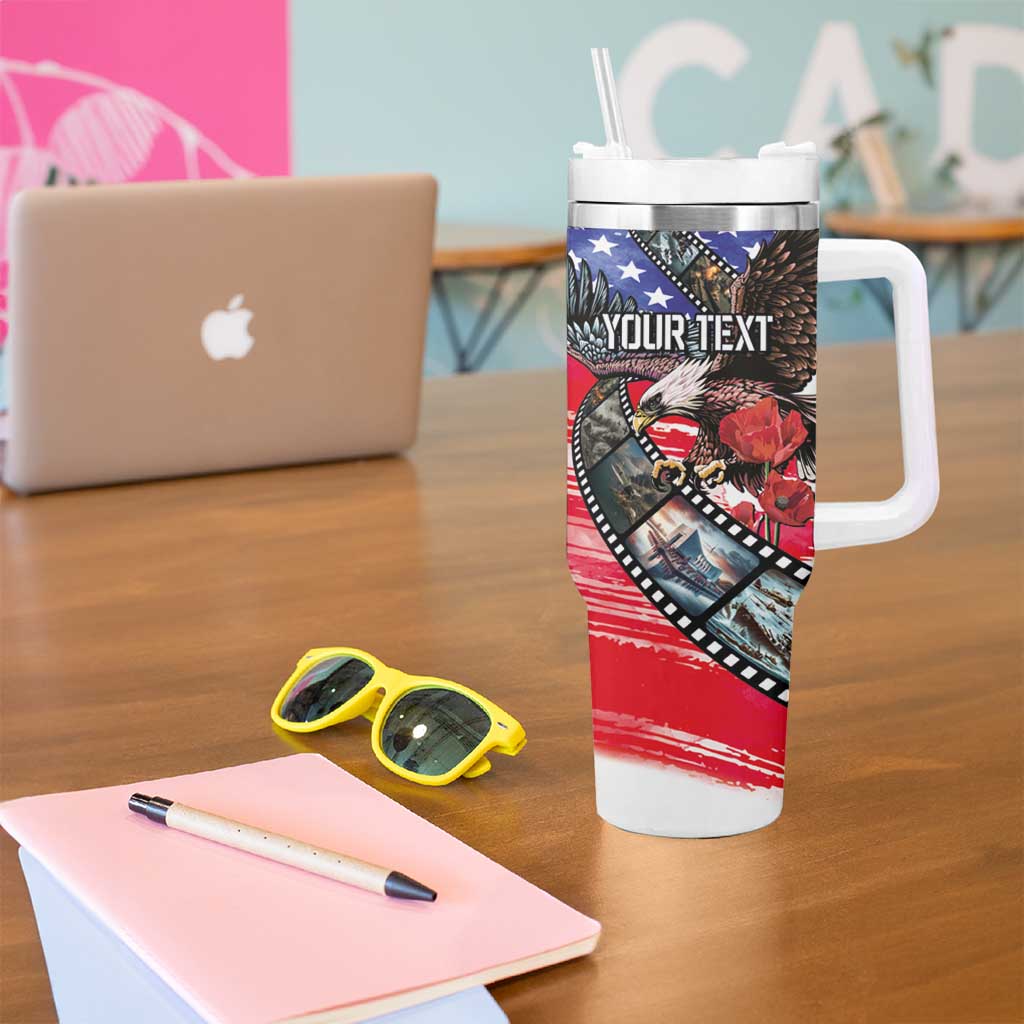 Pearl Harbor Remembrance Day Personalized Tumbler With Handle Lest We Forget - The Bald Eagle Remembers LT03 - Polynesian Pride