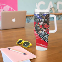 Pearl Harbor Remembrance Day Personalized Tumbler With Handle Lest We Forget - The Bald Eagle Remembers LT03 - Polynesian Pride