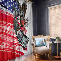 Pearl Harbor Remembrance Day Window Curtain Lest We Forget - The Bald Eagle Remembers LT03 - Polynesian Pride