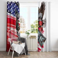 Pearl Harbor Remembrance Day Window Curtain Lest We Forget - The Bald Eagle Remembers LT03 - Polynesian Pride