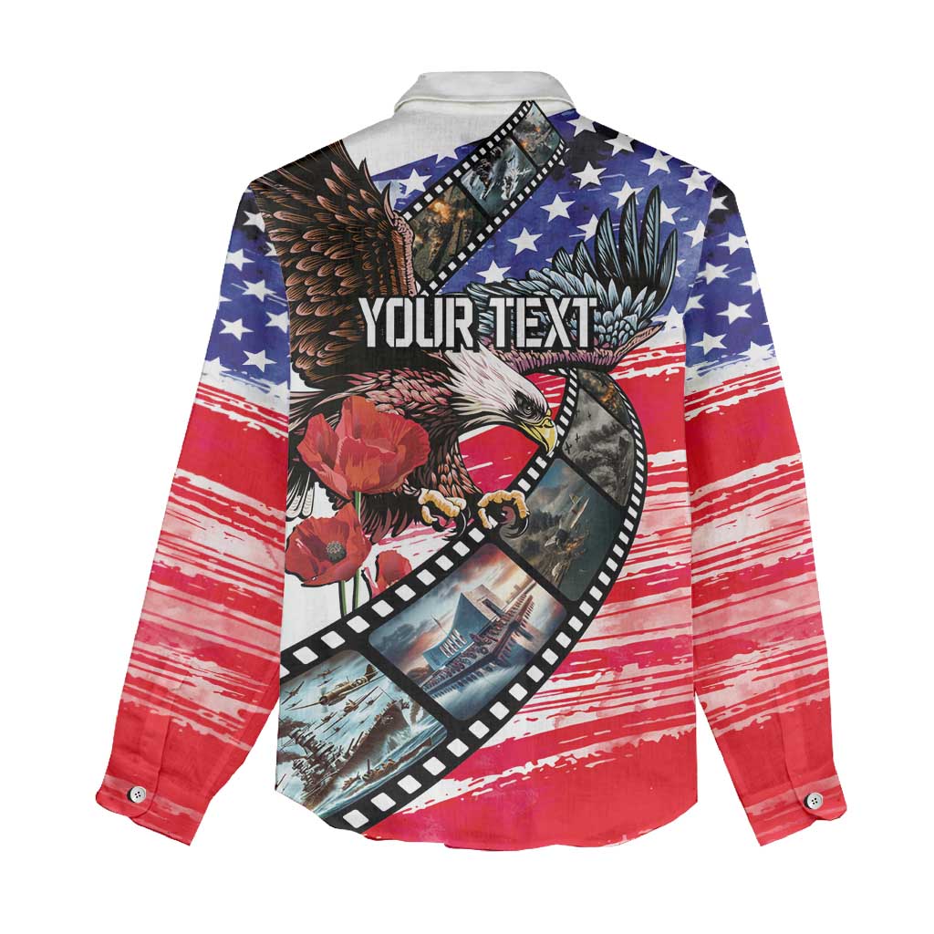 Pearl Harbor Remembrance Day Personalized Women Casual Shirt Lest We Forget - The Bald Eagle Remembers - Polynesian Pride