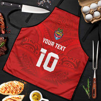 Custom Mate Ma'a Tonga Rugby Apron Ngatu Tribal Motifs Sporty Style - Polynesian Pride