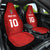 Custom Mate Ma'a Tonga Rugby Car Seat Cover Ngatu Tribal Motifs Sporty Style - Polynesian Pride