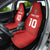 Custom Mate Ma'a Tonga Rugby Car Seat Cover Ngatu Tribal Motifs Sporty Style - Polynesian Pride