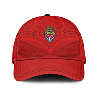 Mate Ma'a Tonga Rugby Classic Cap Ngatu Tribal Motifs Sporty Style - Polynesian Pride