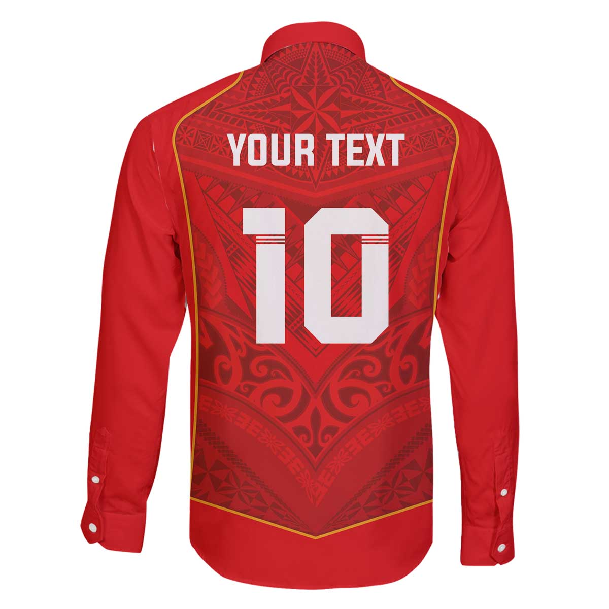 Custom Mate Ma'a Tonga Rugby Family Matching Off The Shoulder Long Sleeve Dress and Hawaiian Shirt Ngatu Tribal Motifs Sporty Style - Polynesian Pride