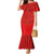 Custom Mate Ma'a Tonga Rugby Mermaid Dress Ngatu Tribal Motifs Sporty Style - Polynesian Pride