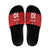 Custom Mate Ma'a Tonga Rugby Slide Sandals Ngatu Tribal Motifs Sporty Style - Polynesian Pride