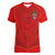 Custom Mate Ma'a Tonga Rugby Women V-Neck T-Shirt Ngatu Tribal Motifs Sporty Style - Polynesian Pride