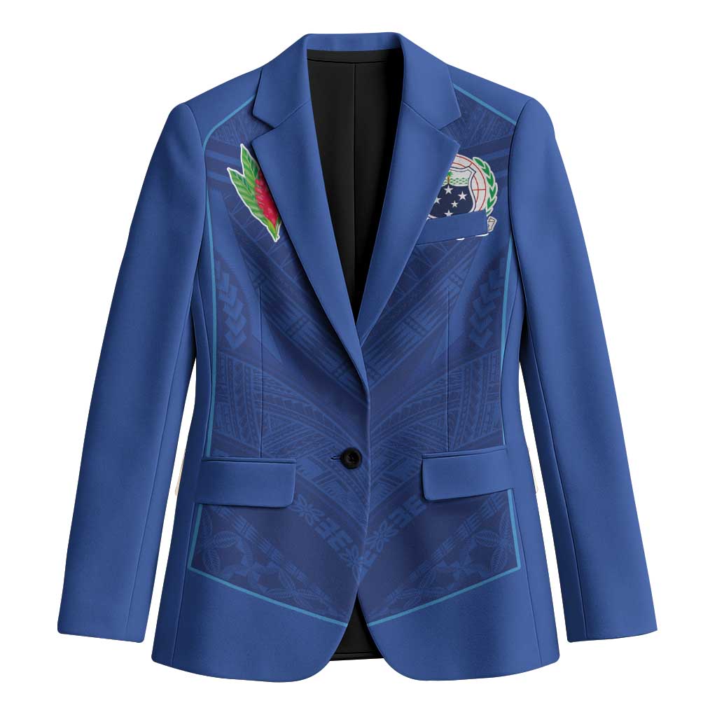 Custom Samoa Rugby Blazer Tatau Tribal Motifs Sporty Style - Polynesian Pride