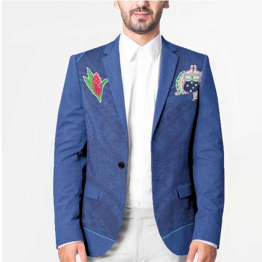 Custom Samoa Rugby Blazer Tatau Tribal Motifs Sporty Style - Polynesian Pride