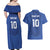 Custom Samoa Rugby Couples Matching Off Shoulder Maxi Dress and Hawaiian Shirt Tatau Tribal Motifs Sporty Style - Polynesian Pride