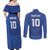 Custom Samoa Rugby Couples Matching Off Shoulder Maxi Dress and Long Sleeve Button Shirt Tatau Tribal Motifs Sporty Style - Polynesian Pride