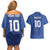 Custom Samoa Rugby Couples Matching Off Shoulder Short Dress and Hawaiian Shirt Tatau Tribal Motifs Sporty Style - Polynesian Pride