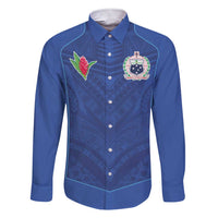 Custom Samoa Rugby Family Matching Short Sleeve Bodycon Dress and Hawaiian Shirt Tatau Tribal Motifs Sporty Style - Polynesian Pride