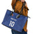 Custom Samoa Rugby Leather Tote Bag Tatau Tribal Motifs Sporty Style - Polynesian Pride