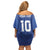 Custom Samoa Rugby Off Shoulder Short Dress Tatau Tribal Motifs Sporty Style - Polynesian Pride