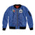 Custom Samoa Rugby Sleeve Zip Bomber Jacket Tatau Tribal Motifs Sporty Style - Polynesian Pride