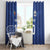 Custom Samoa Rugby Window Curtain Tatau Tribal Motifs Sporty Style - Polynesian Pride
