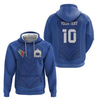 Custom Samoa Rugby Zip Hoodie Tatau Tribal Motifs Sporty Style - Polynesian Pride