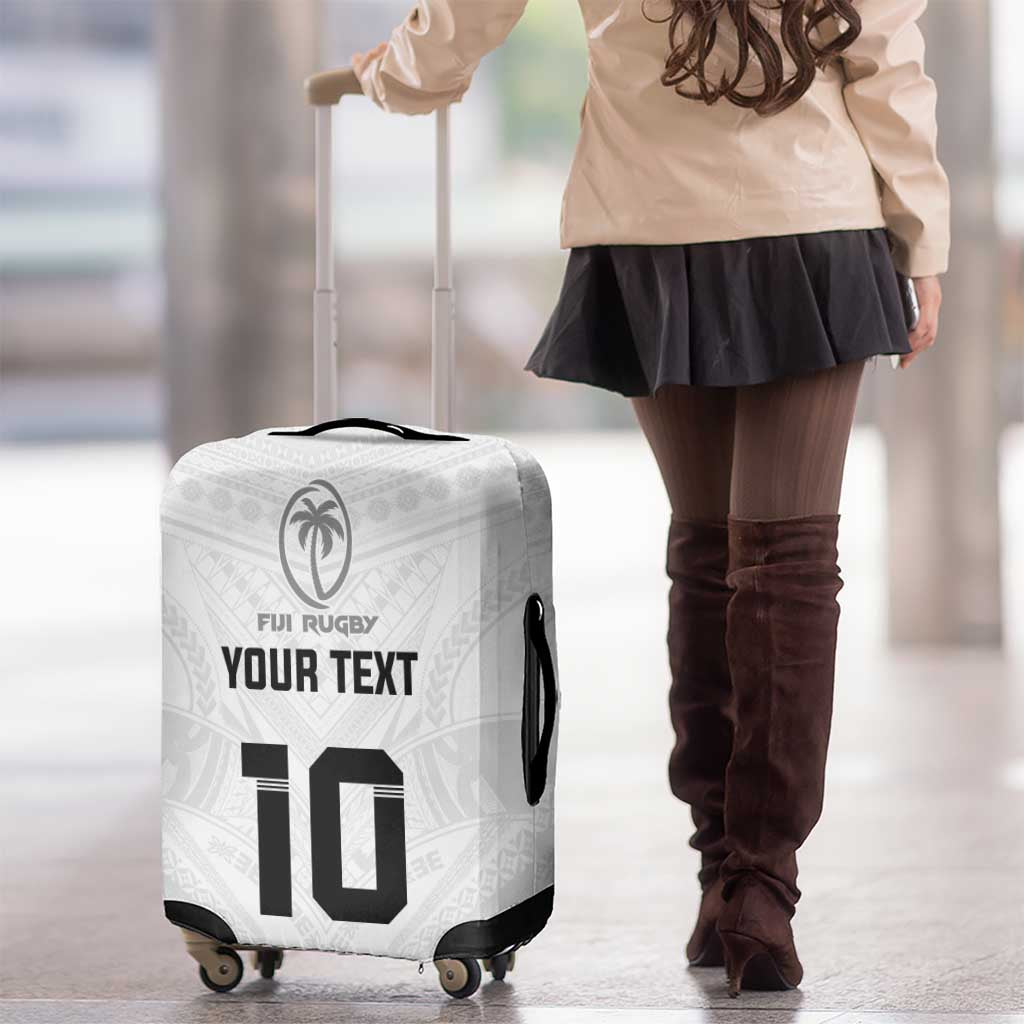 Custom Fiji Rugby Luggage Cover Tapa Tribal Motifs Sporty Style LT03 - Polynesian Pride
