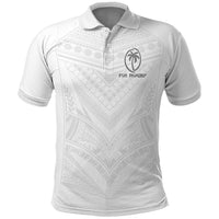Custom Fiji Rugby Polo Shirt Tapa Tribal Motifs Sporty Style - Polynesian Pride