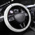Fiji Rugby Steering Wheel Cover Tapa Tribal Motifs Sporty Style - Polynesian Pride