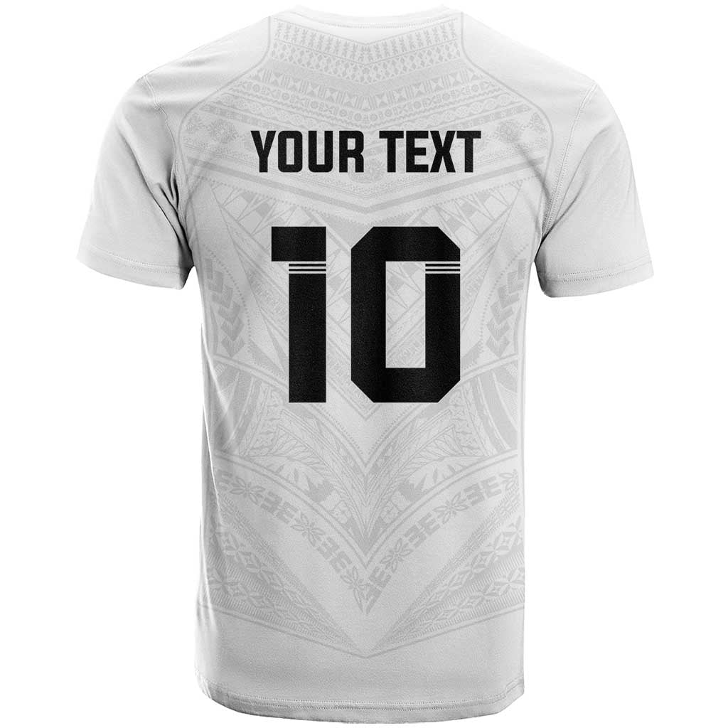 Custom Fiji Rugby T Shirt Tapa Tribal Motifs Sporty Style - Polynesian Pride