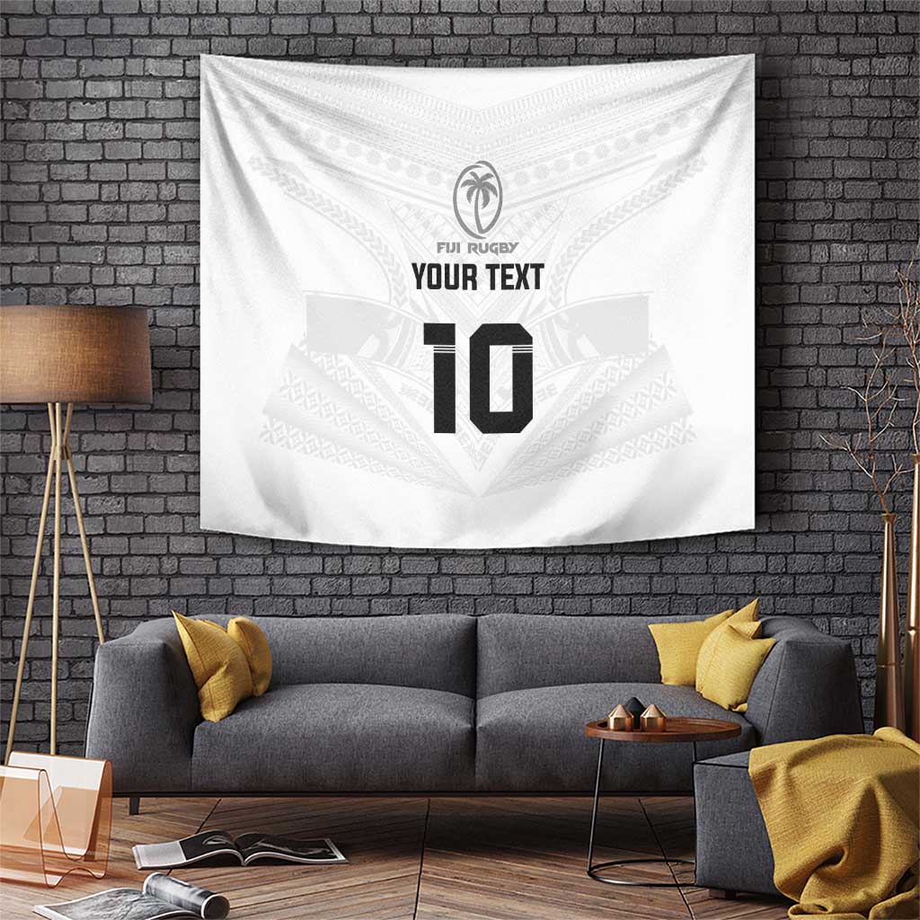 Custom Fiji Rugby Tapestry Tapa Tribal Motifs Sporty Style - Polynesian Pride