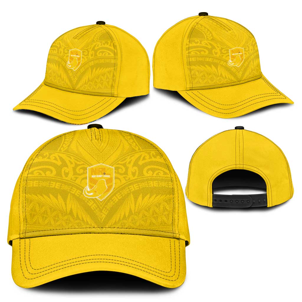 Niue Rugby Classic Cap Hiapo Tribal Motifs Sporty Style - Polynesian Pride