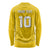 Custom Niue Rugby Long Sleeve Shirt Hiapo Tribal Motifs Sporty Style - Polynesian Pride