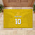 Custom Niue Rugby Rubber Doormat Hiapo Tribal Motifs Sporty Style - Polynesian Pride
