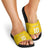 Custom Niue Rugby Slide Sandals Hiapo Tribal Motifs Sporty Style - Polynesian Pride