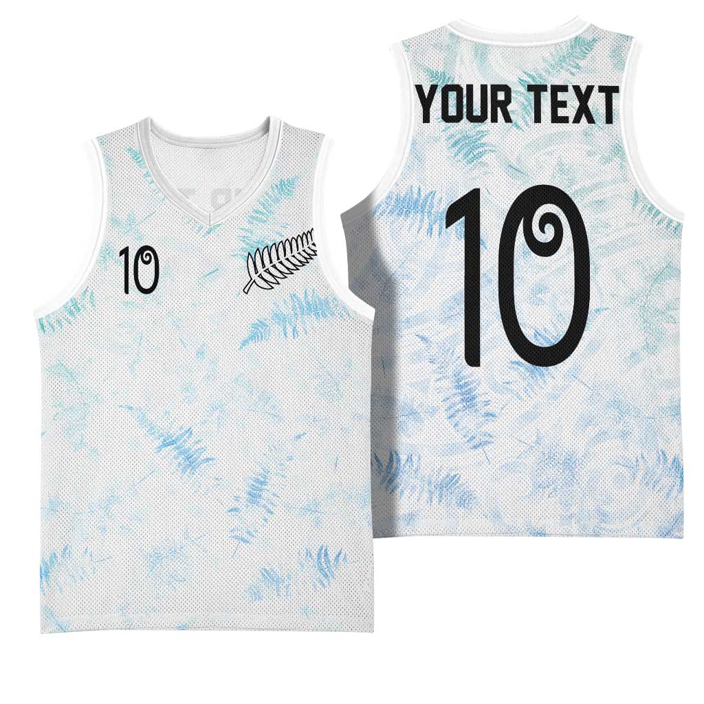 Custom New Zealand Football Basketball Jersey The Whites-Aotearoa Inspired - Polynesian Pride
