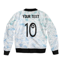Custom New Zealand Football Bomber Jacket The Whites-Aotearoa Inspired - Polynesian Pride