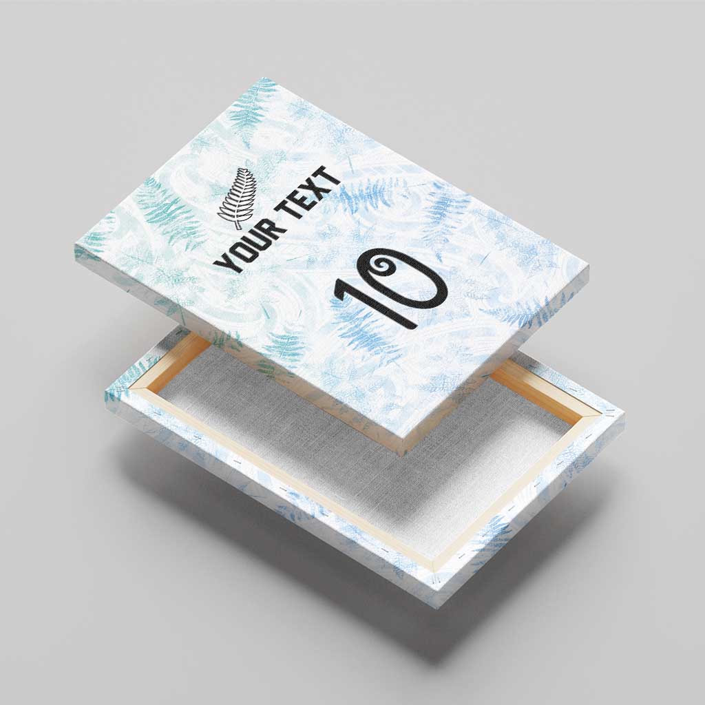 Custom New Zealand Football Canvas Wall Art The Whites-Aotearoa Inspired - Polynesian Pride