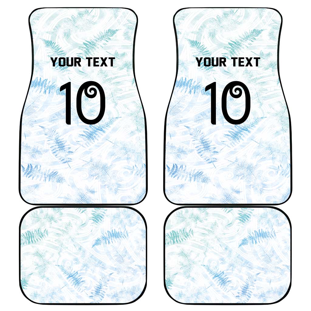 Custom New Zealand Football Car Mats The Whites-Aotearoa Inspired - Polynesian Pride