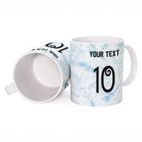Custom New Zealand Football Ceramic Mug The Whites-Aotearoa Inspired - Polynesian Pride