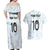 Custom New Zealand Football Couples Matching Off Shoulder Maxi Dress and Hawaiian Shirt The Whites-Aotearoa Inspired - Polynesian Pride