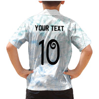 Custom New Zealand Football Family Matching Mermaid Dress and Hawaiian Shirt The Whites-Aotearoa Inspired - Polynesian Pride