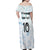 Custom New Zealand Football Family Matching Off Shoulder Maxi Dress and Hawaiian Shirt The Whites-Aotearoa Inspired - Polynesian Pride