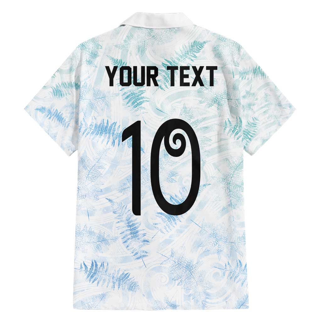 Custom New Zealand Football Family Matching Off Shoulder Short Dress and Hawaiian Shirt The Whites-Aotearoa Inspired - Polynesian Pride