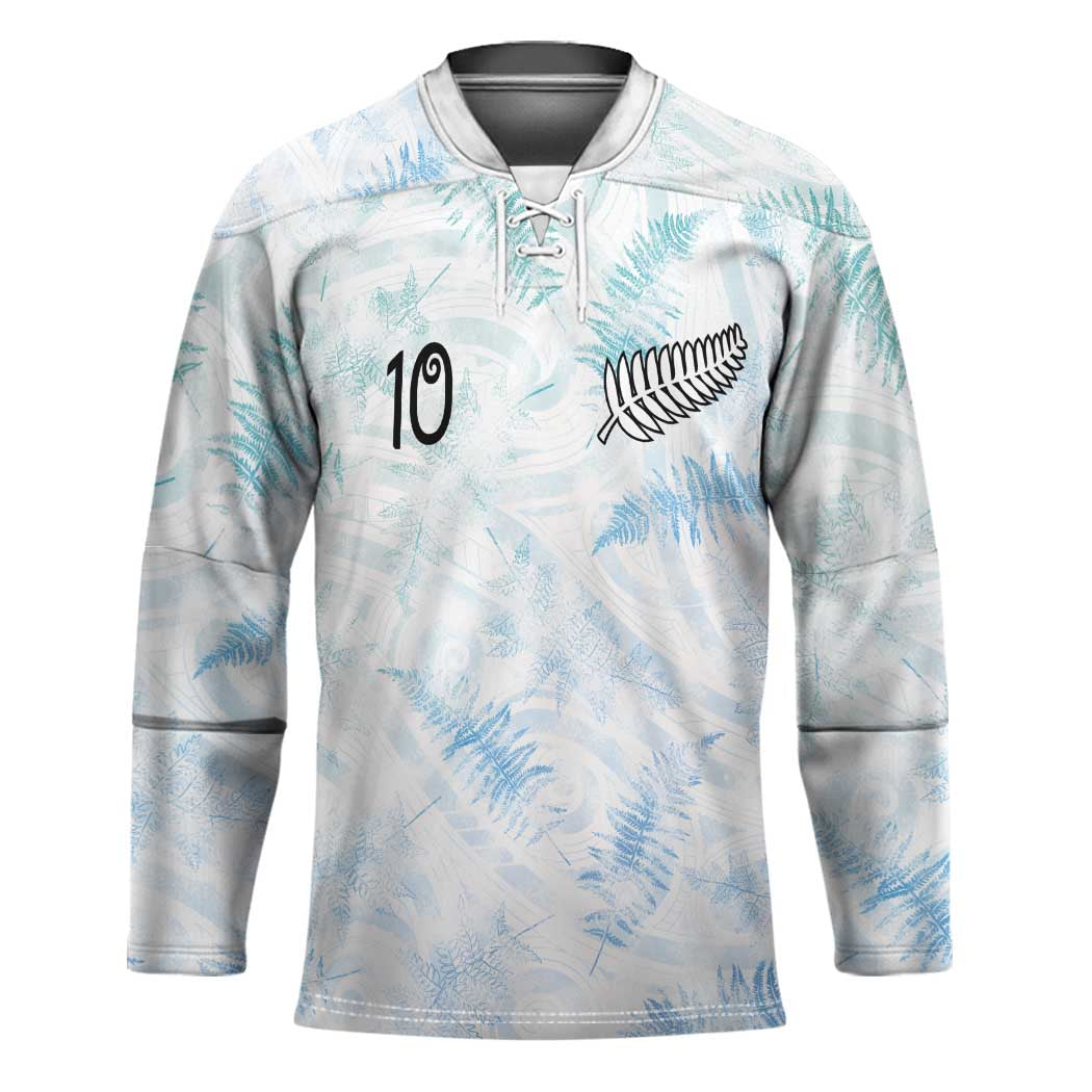 Custom New Zealand Football Hockey Jersey The Whites-Aotearoa Inspired - Polynesian Pride