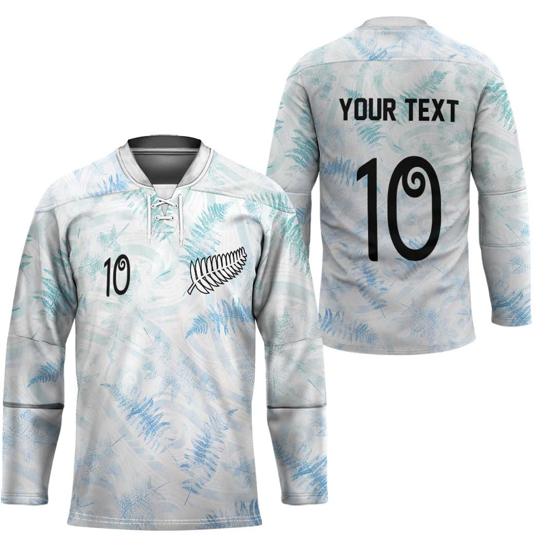 Custom New Zealand Football Hockey Jersey The Whites-Aotearoa Inspired - Polynesian Pride