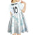 Custom New Zealand Football Kid Short Sleeve Dress The Whites-Aotearoa Inspired - Polynesian Pride