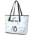Custom New Zealand Football Leather Tote Bag The Whites-Aotearoa Inspired - Polynesian Pride