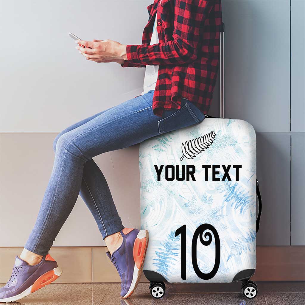 Custom New Zealand Football Luggage Cover The Whites-Aotearoa Inspired LT03 - Polynesian Pride